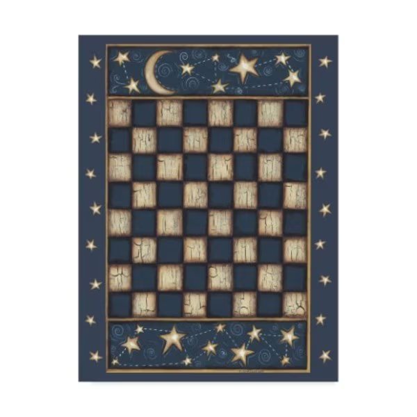 Robin Betterley 'Star Checkerboard' Canvas Art, 35x47, Trademark Fine Art, Mfr#: ALI34594-C3547GG